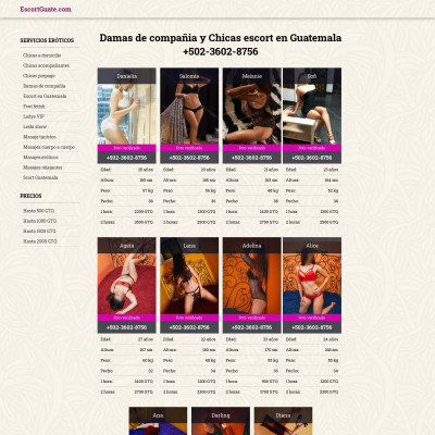 Escorts en Guatemala