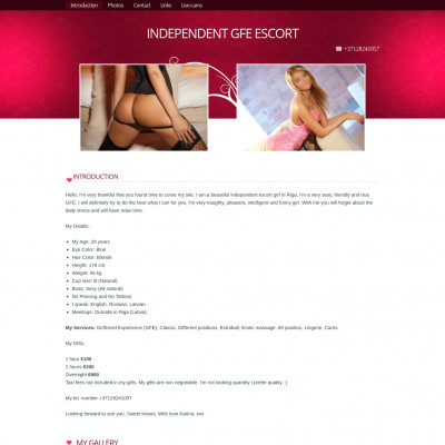 Karina GFE escort in Riga