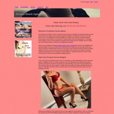 European Escort Girls Bangkok