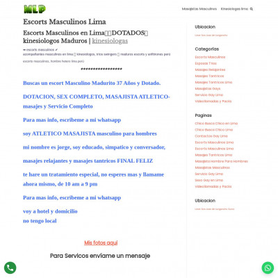 Escort Masculino Lima